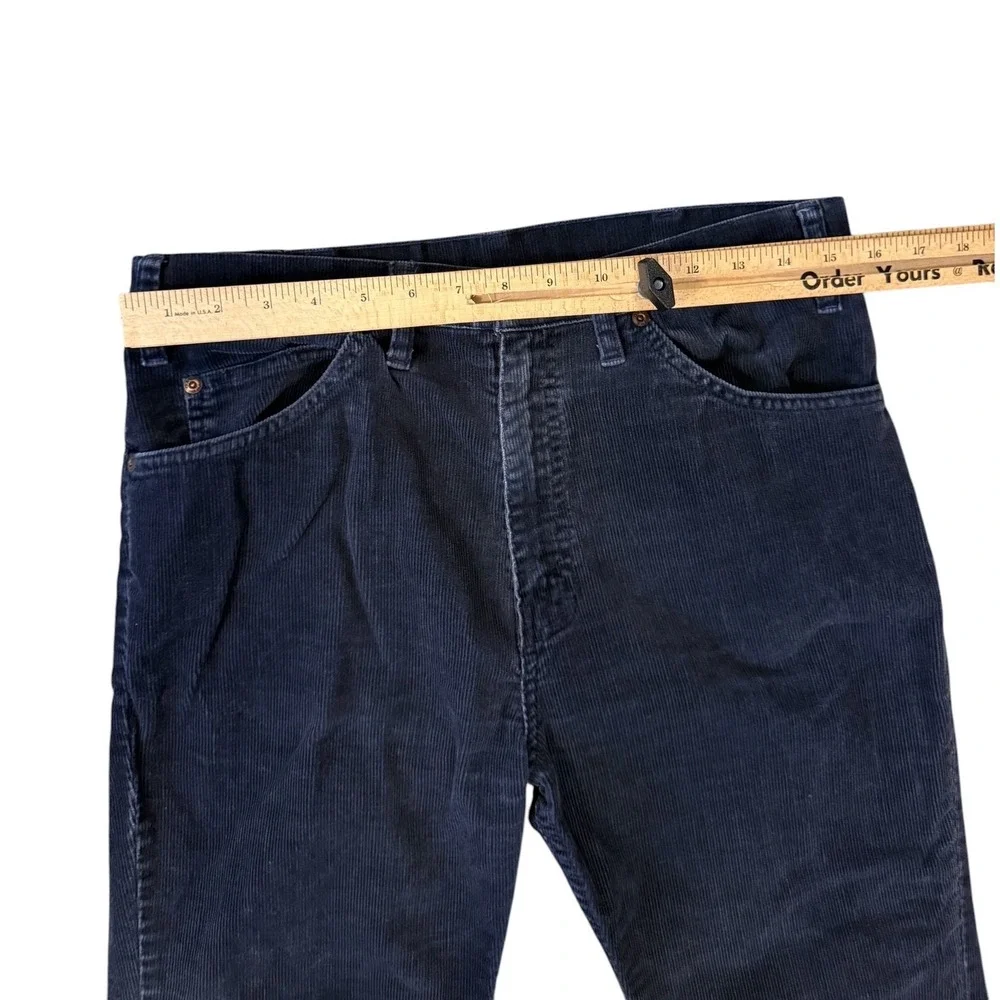 Gap Pioneer‎ Corduroy Pants Mens 34 Navy Blue Good Vintage Straight Leg 70s-80s
